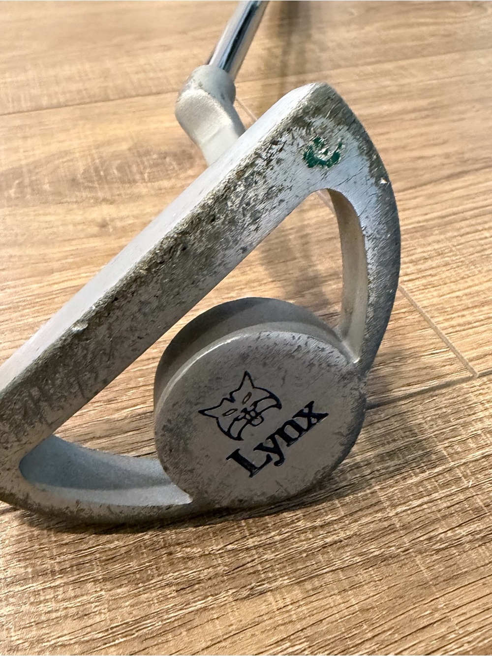 Vintage Lynx no 3 Silver mallet Golf Putter with Black Grip